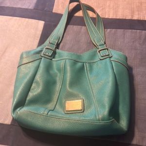 Harve&benard teal colored purse in good condition